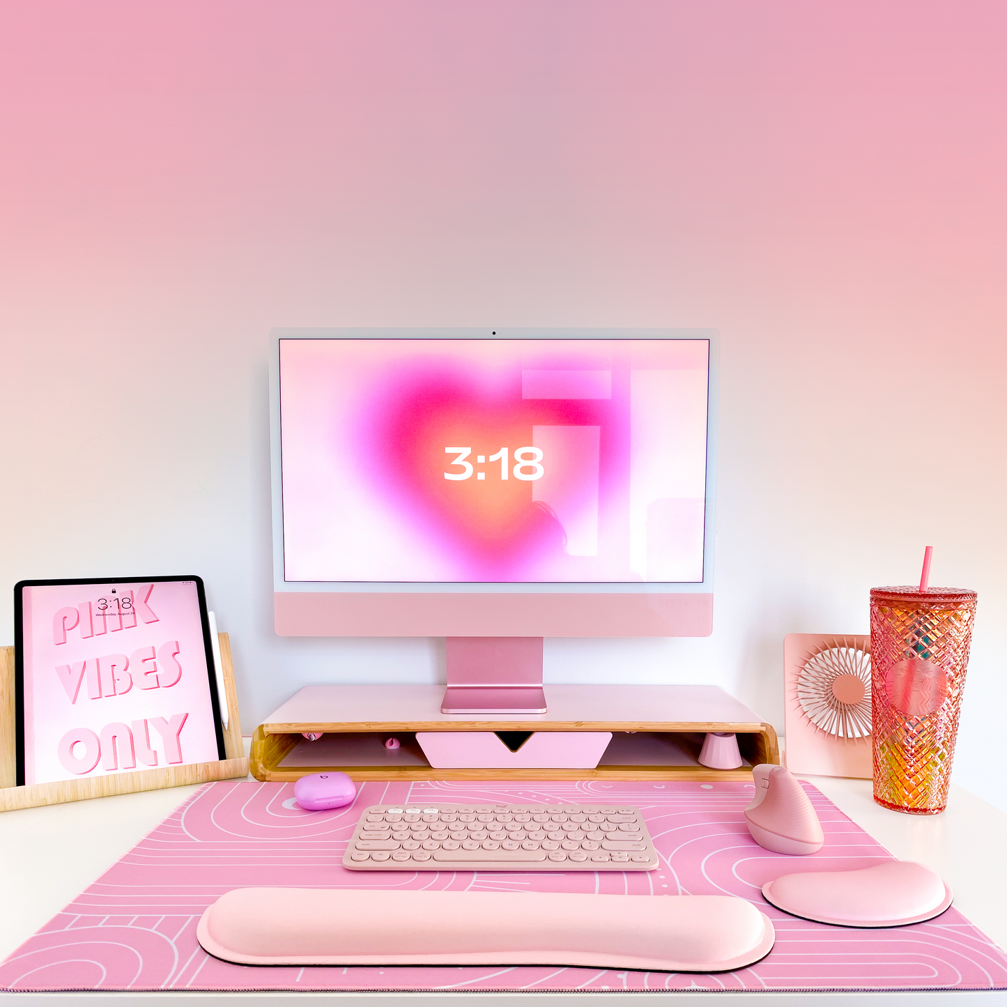 celestial desk mat