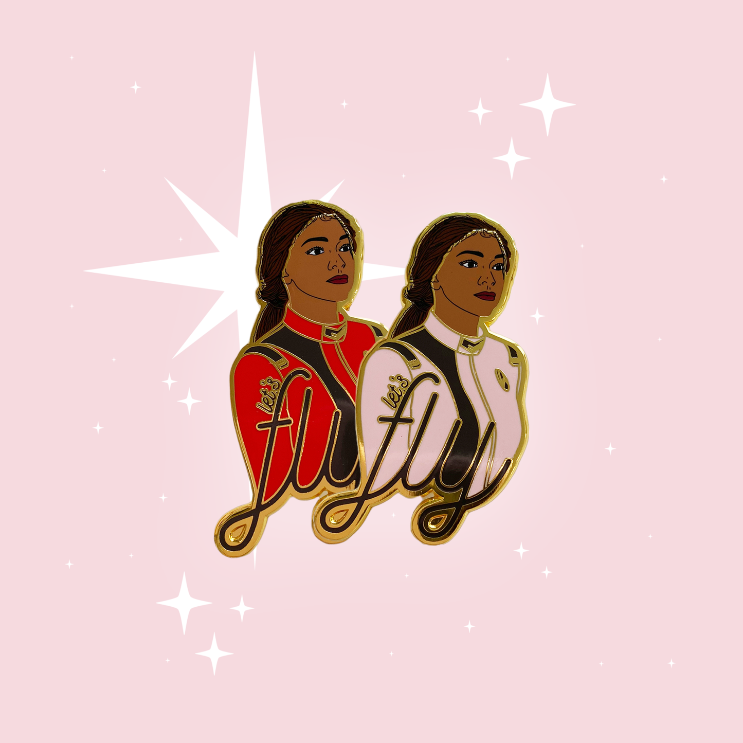 captain burnham enamel pin