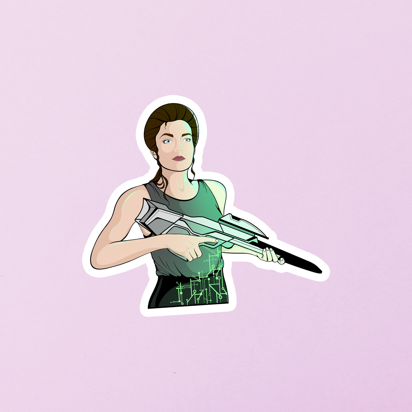 phaser janeway sticker