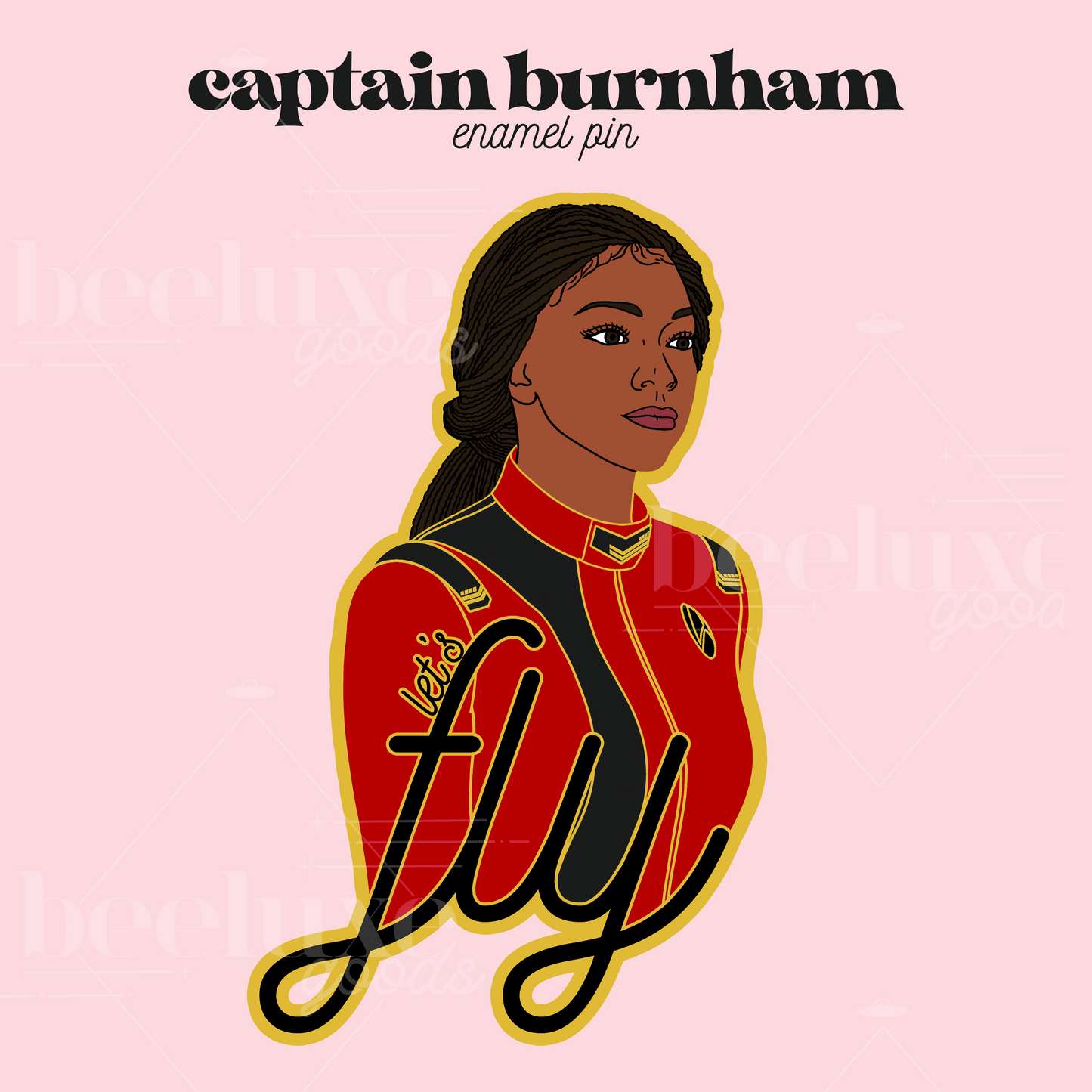 captain burnham enamel pin