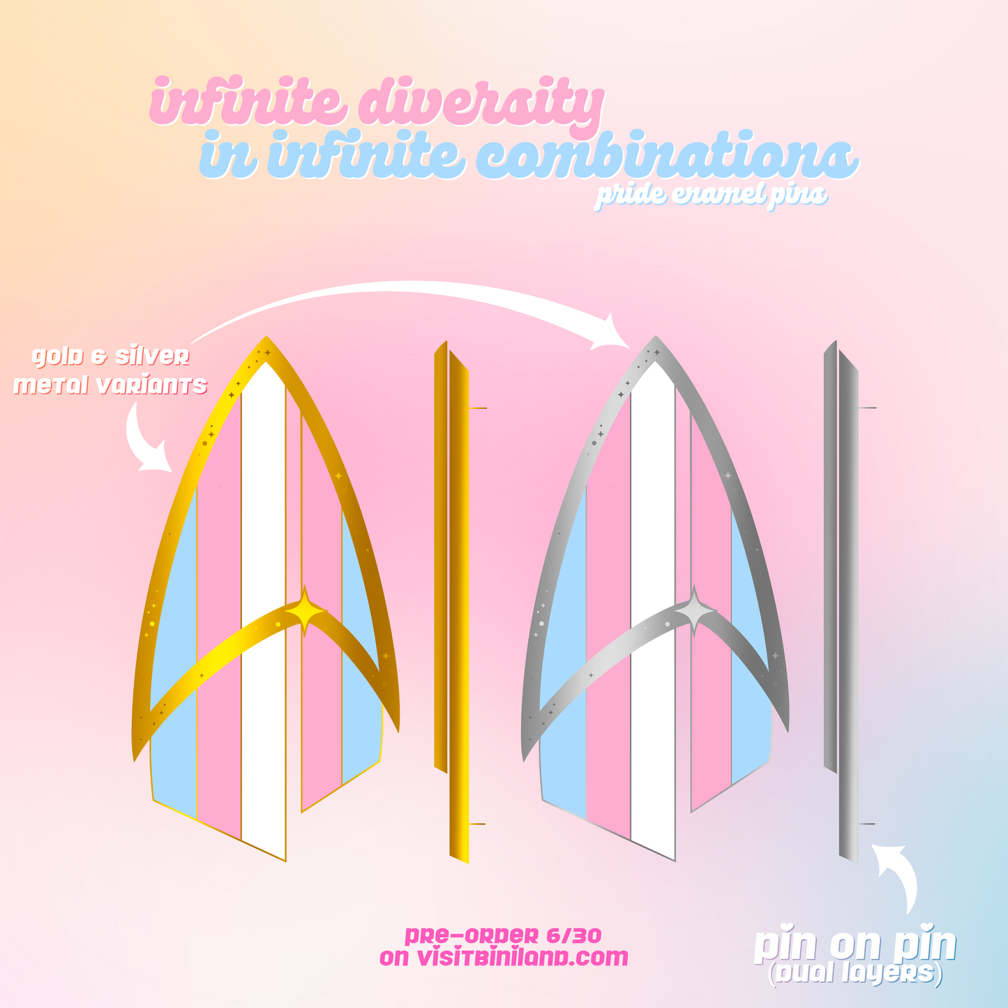 trek pride enamel pins | wave 2