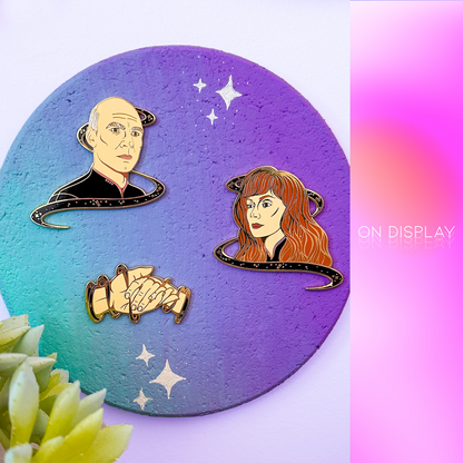 SHIP SERIES: picard and crusher | handhold pin