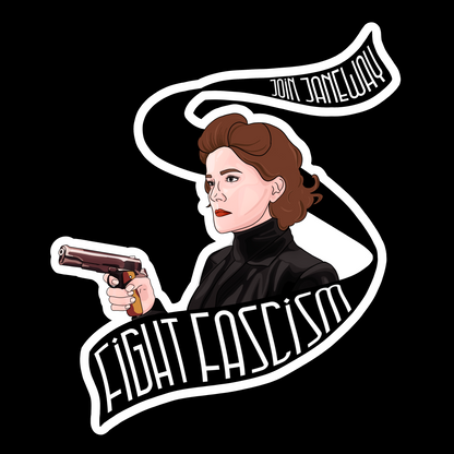 anti-fascism katrine sticker