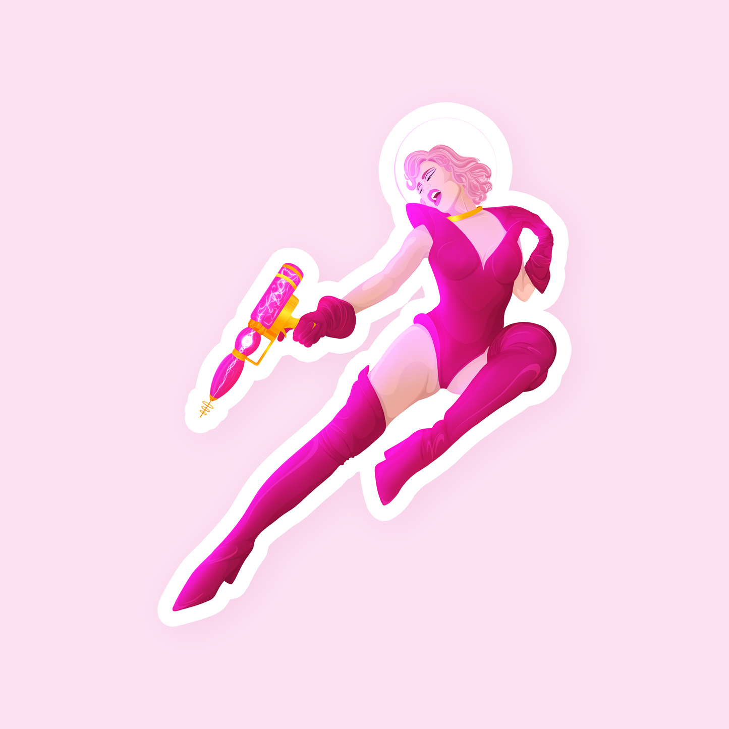 space girl sticker