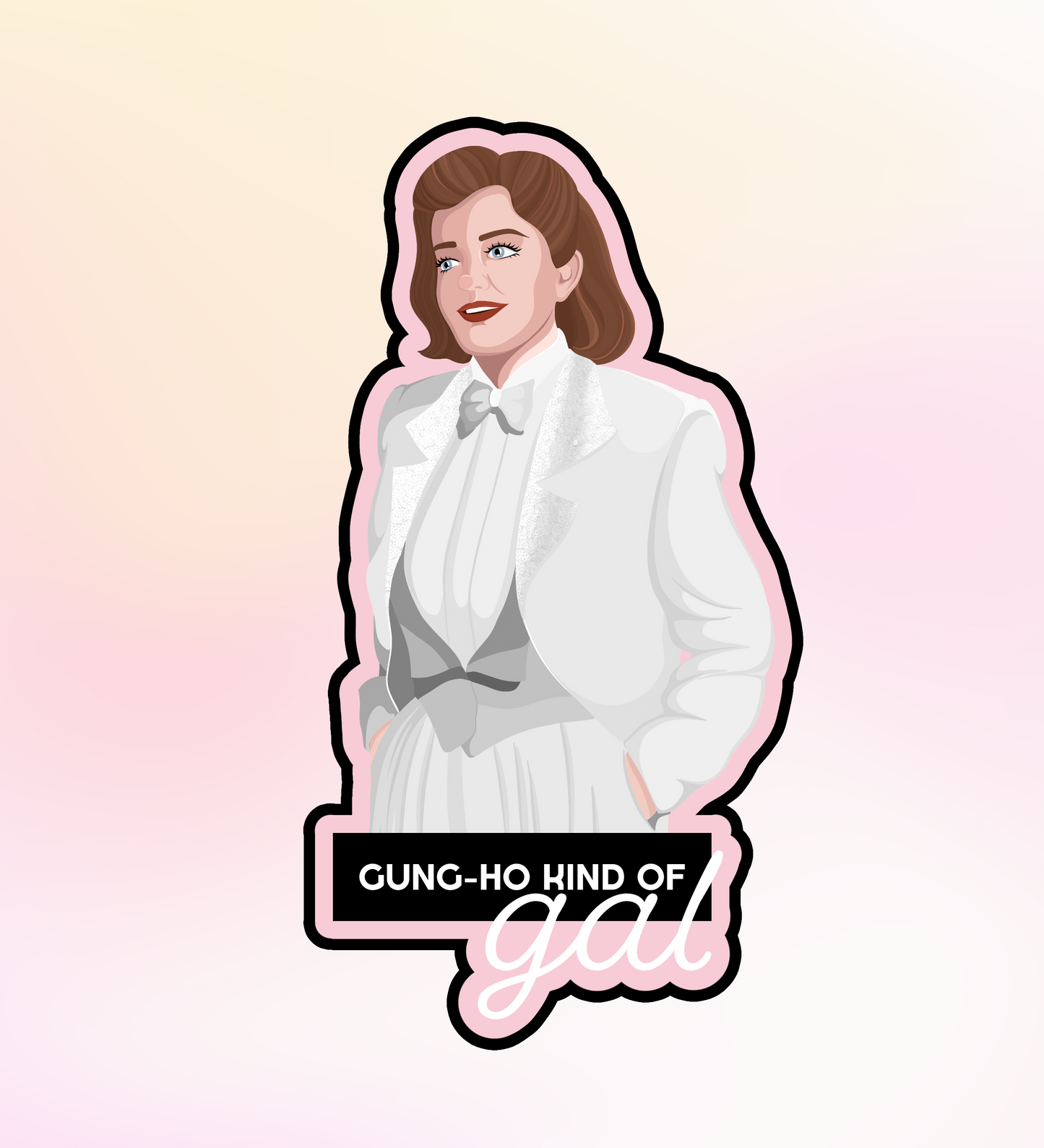 gung-ho katrine sticker